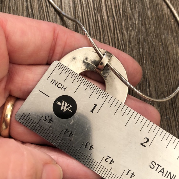 Sterling Silver Round Disc with Stick Figure Birds - Picture 7 of 14